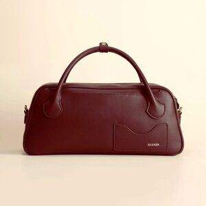 Mini Marina Carryall - Leather Bag in Red